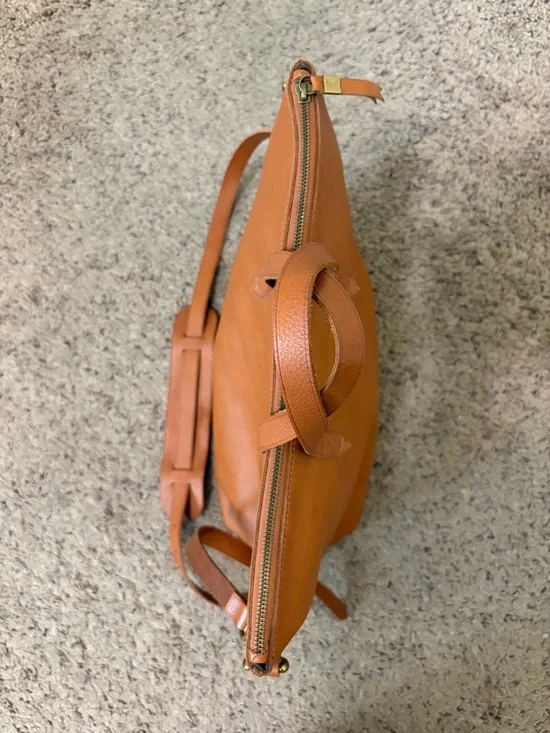 Madewell, The Transport Satchel, English Saddle, Tan Brown, Crossbody Bag - Picture 15 of 16